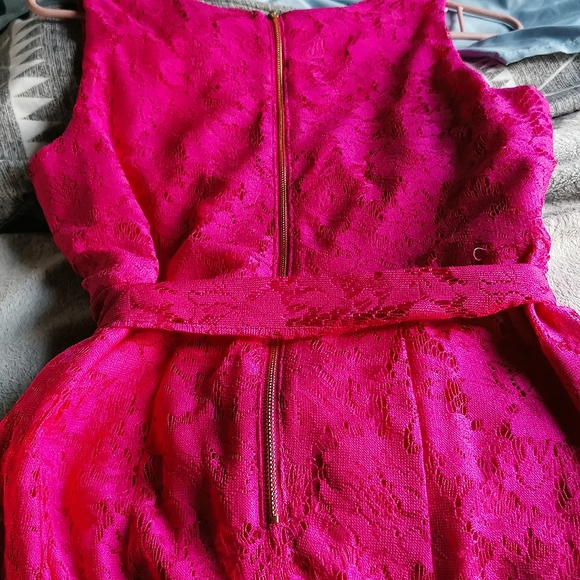 NWT Sleeveless Asymmetrical High Low Lace Dress - size 8 - Picture 6 of 10